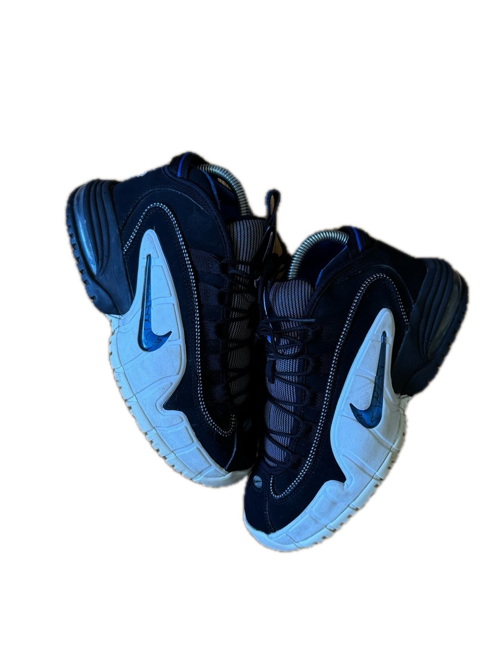 Nike Air Max Penny 1 GS Black White Blue Basketball Shoes Youth 5.5Y DO7774-001